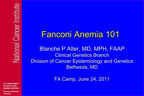 Fanconi Anemia 101