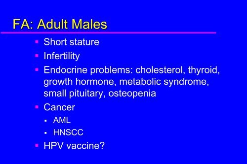 Fanconi Anemia 101