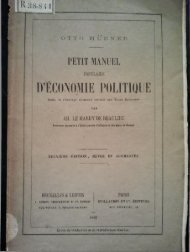 ' Ã CONOMIEPOLITIQUE ImitÃ© de l'ouvrage allemand intitu