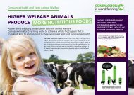 Nutritional Benefits of Higher Welfare Animal Products