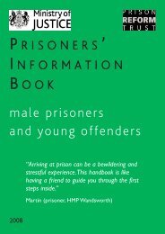 male prisoners and young offenders - Prison Reform Trust
