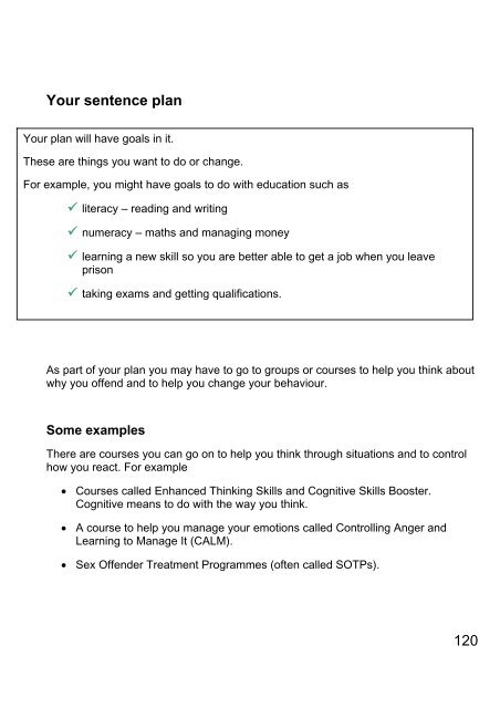 male prisoners and young offenders - Prison Reform Trust