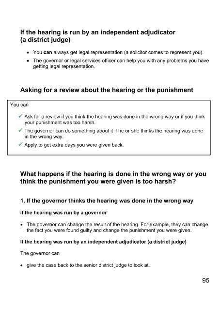 male prisoners and young offenders - Prison Reform Trust