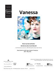 Study Guide - Pacific Opera Victoria