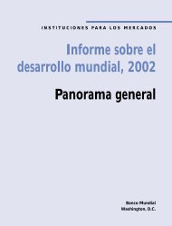 Informe sobre el desarrollo mundial, 2002 Panorama ... - oit-intranet