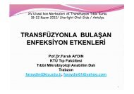 Transfüzyonla Bulaşan Enfeksiyon Etkenleri - Kan Merkezleri ve ...