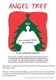 ANGEL TREE - Prison Fellowship Australia