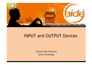 Volvo - INPUT and OUTPUT Devices - AIDE