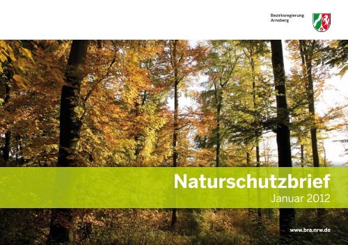 Naturschutzbrief 2012.indd - Bezirksregierung Arnsberg