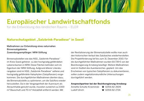 Naturschutzbrief 2012.indd - Bezirksregierung Arnsberg