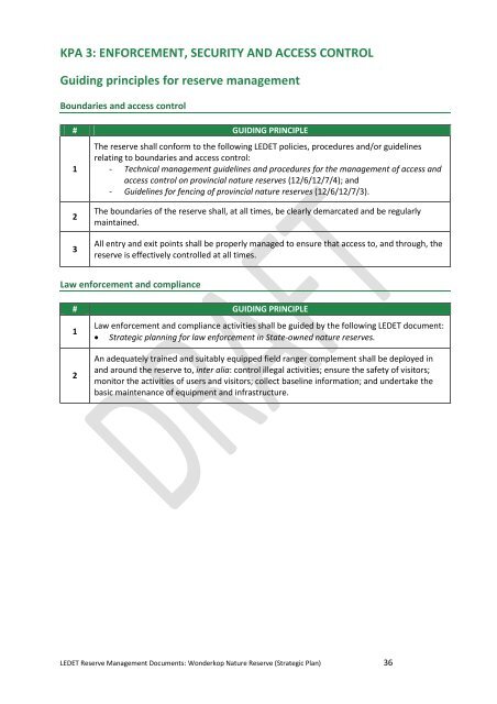 Guiding principles for reserve management - NCC Environmental ...