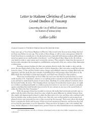 Letter to Madame Christina of Lorraine - Columbia College