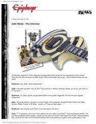 Zakk Wylde - Epiphone