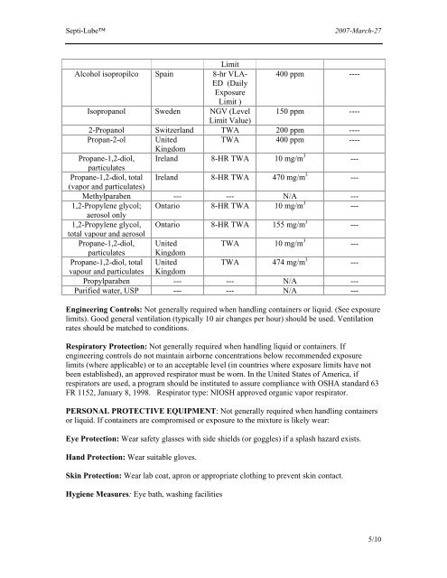 practice. Fire-fighting: Use water spray, dry chemical - Boehringer ...