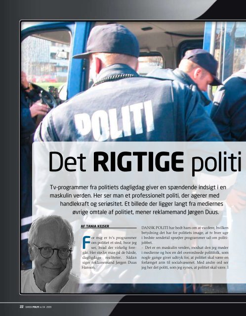 kongres I en krisetid Forbryderjagt Rigtige politifolk ... - Politiforbundet