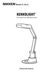 Nikken 1299 KenkoLight Manual - Lumasun.com