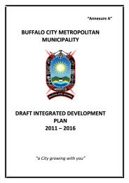 Annexure A: Draft IDP 2011 Ã¢Â€Â“ 2016 - Buffalo City