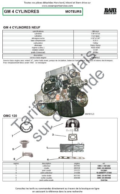 Moteur Embase - OceanSportServices