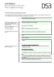 Form DS3 - Land Registry