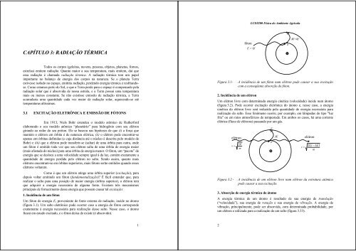 CAPÃTULO 3: RADIAÃÃO TÃRMICA - LEB/ESALQ/USP