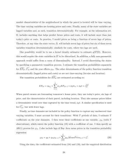 A Dynamic Model of Housing Supply