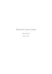 Multivariable Advanced Calculus