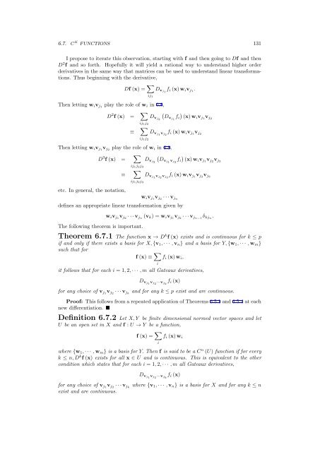 Multivariable Advanced Calculus