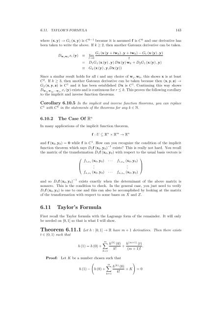 Multivariable Advanced Calculus