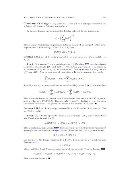 Multivariable Advanced Calculus