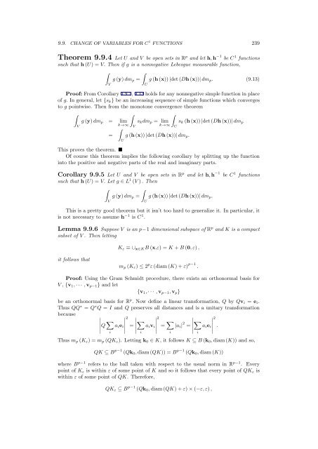 Multivariable Advanced Calculus