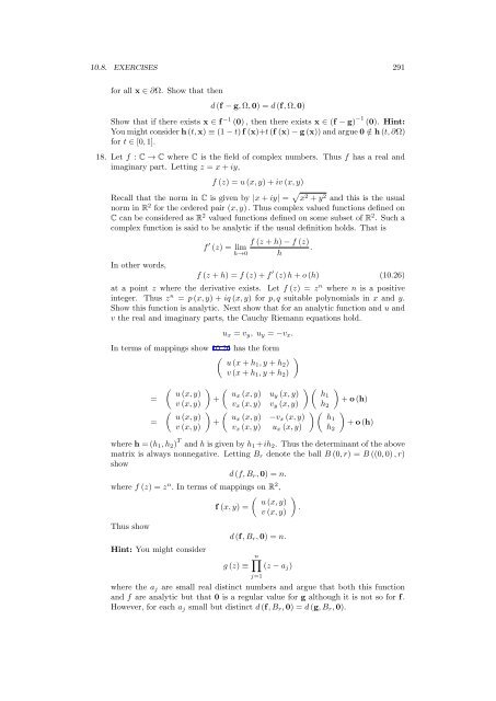 Multivariable Advanced Calculus