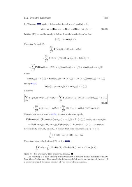 Multivariable Advanced Calculus