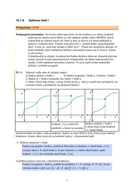 10.1.8 Definice limit I - Realisticky cz