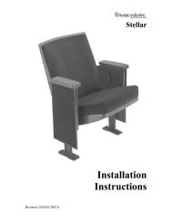 Stellar Installation Instructions - American Seating