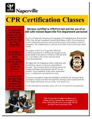 CPR Certification Classes - City of Naperville