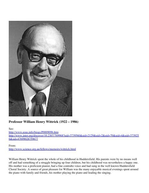 Prof. W. H. Wittrick - Shell Buckling