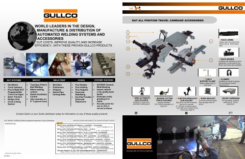 world leaders in the design, manufacture & distribution of ... - Gullco