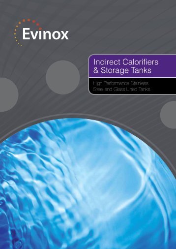 Indirect Calorifiers & Storage Tanks Brochure - Evinox