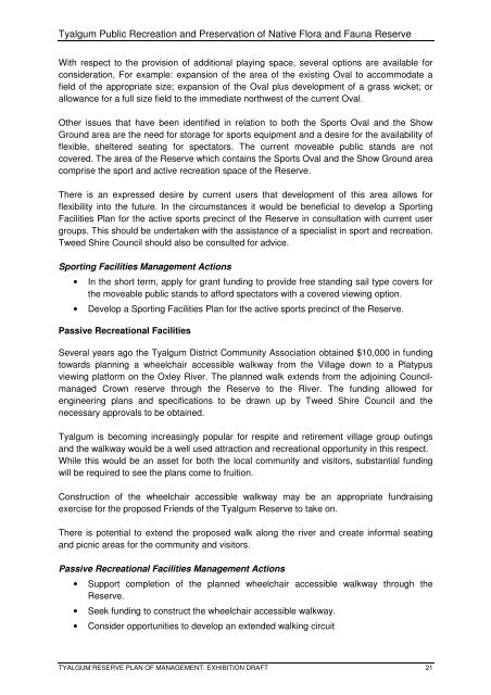 Draft Plan of Management for Tyalgum Public Recreation and ... - Land