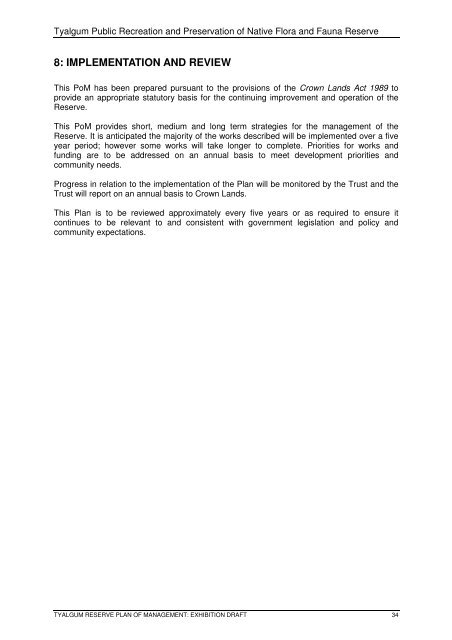 Draft Plan of Management for Tyalgum Public Recreation and ... - Land