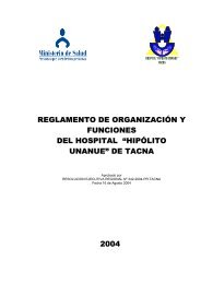 ROF - Hospital Hipolito Unanue - Direccion Regional de Salud Tacna