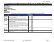 Inspection Checklist for ABSL-3 Laboratories - Select Agent Program