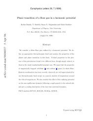 Phase transition of a Bose gas in a harmonic potential