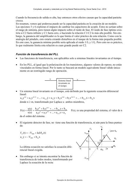 PLL - PHASE LOOP LOCKED - Lazos Enganchados en Fase