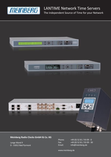 LANTIME Network Time Servers - Meinberg USA