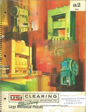 Clearing Large Mechanical Presses General Brochure - Sterling ...