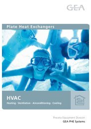 HVAC application brochure - GEA PHE Systems
