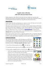 Logistics data collection with GPS and assessment ... - Logcluster.org