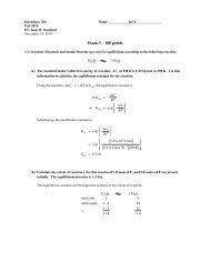 Exam 3 Solutions