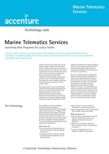 Marine Telematics Services - Accenture